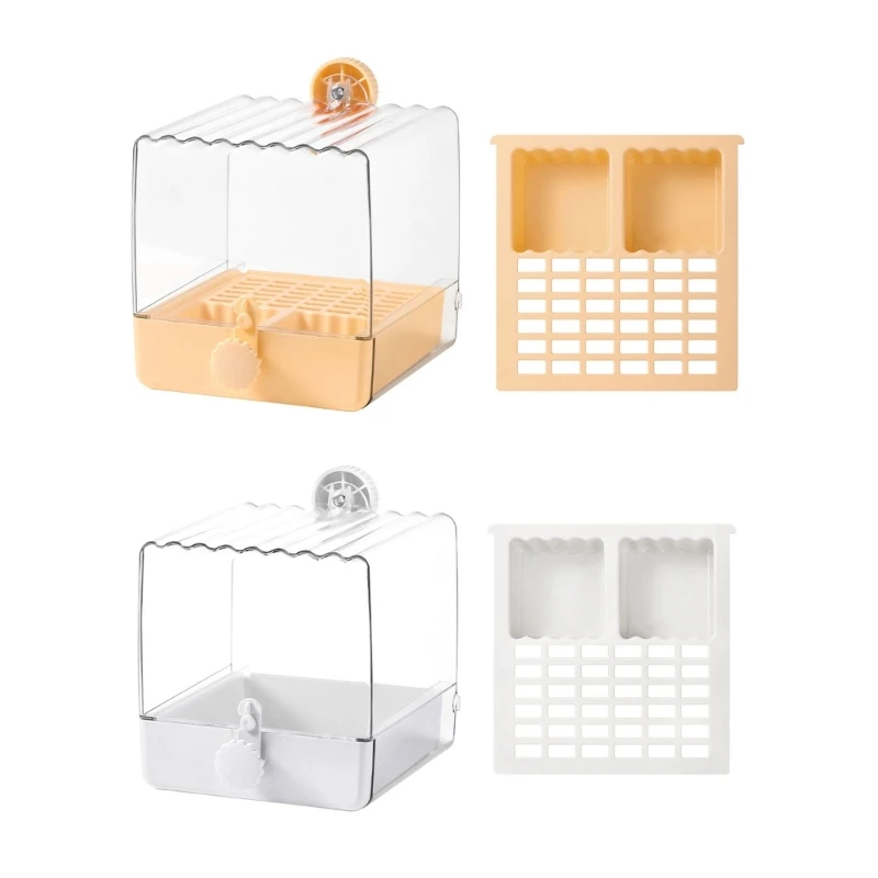 cage-mounted-bird-feeder-and-bath-for-small-cage-birds-clear-top-tray-with-removable-insert-and-side-mount-design-kxre