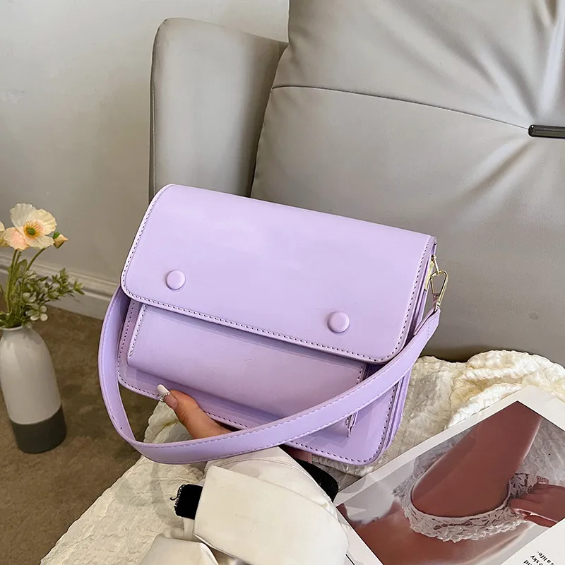 T New Ladies Tote Bag Solid Color Computer Single Shoulder Crossbody Bag PU Leather Women Handbag Spanish Bear High Quality Bag