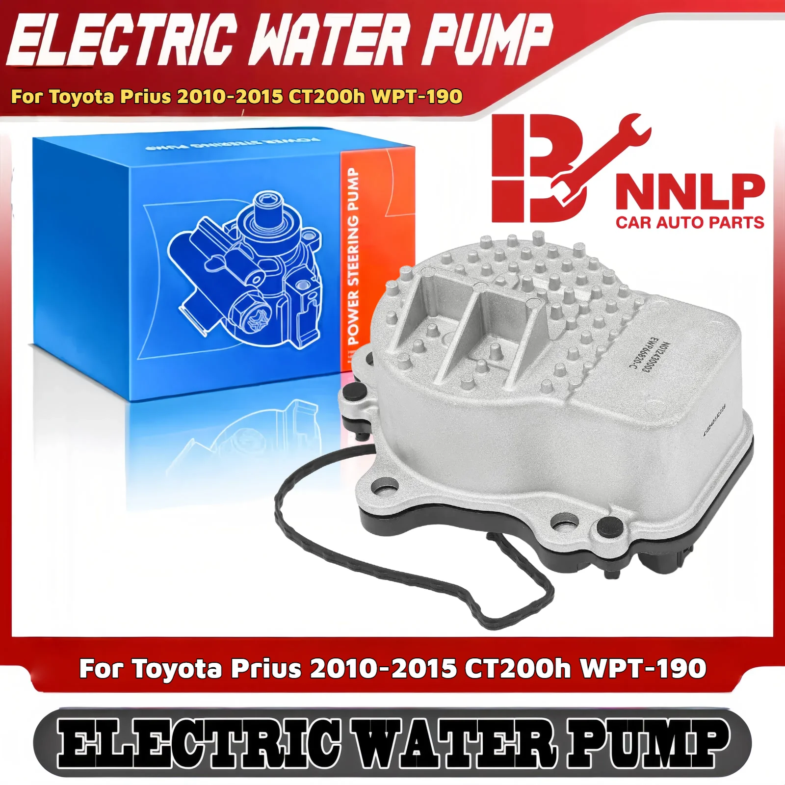 

Electric Water Pump with Gasket for Toyota Prius C 12-19 Prius V Lexus CT200h 161A029015, 161A039015
