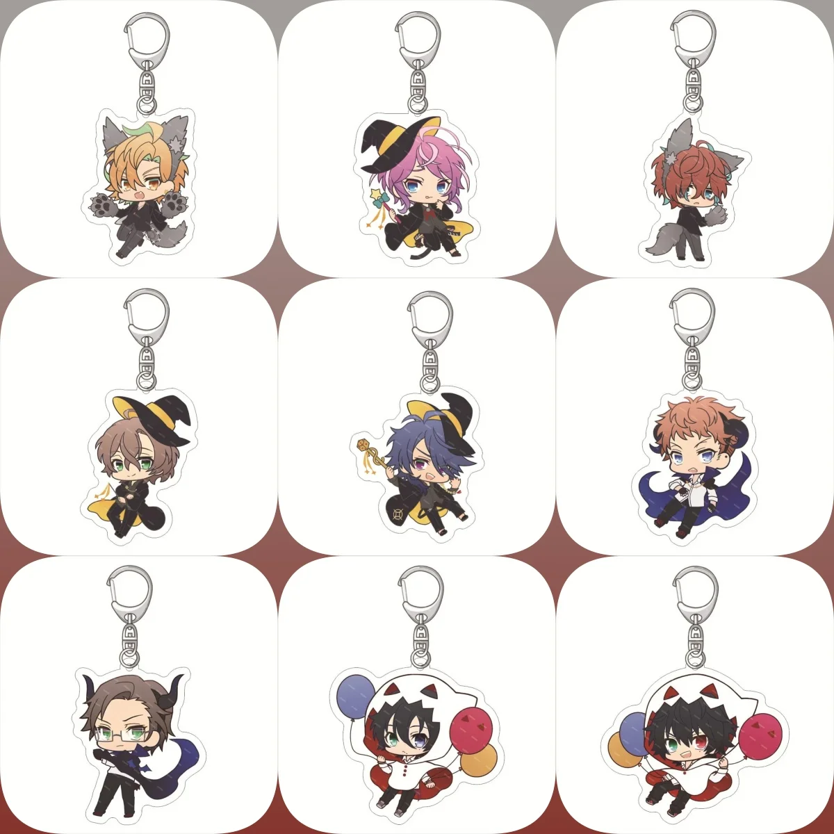 

Hypnosis Microphone Division Rap Battle Cute Acrylic Keychain Yamada Ichirō Yamada Jirō Anime Figures Jewelry Christmas Gift