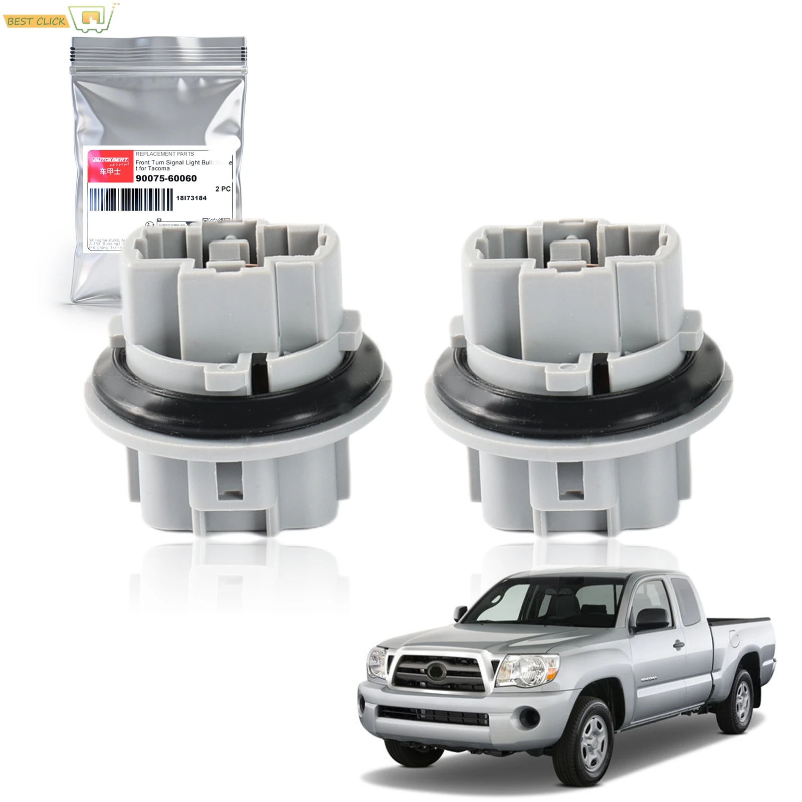 Front Turn Signal Bulb Socket 9007560060 For Toyota Tundra Tacoma 4Runner Sequoia Venza 2003-2018 Plug Adapter