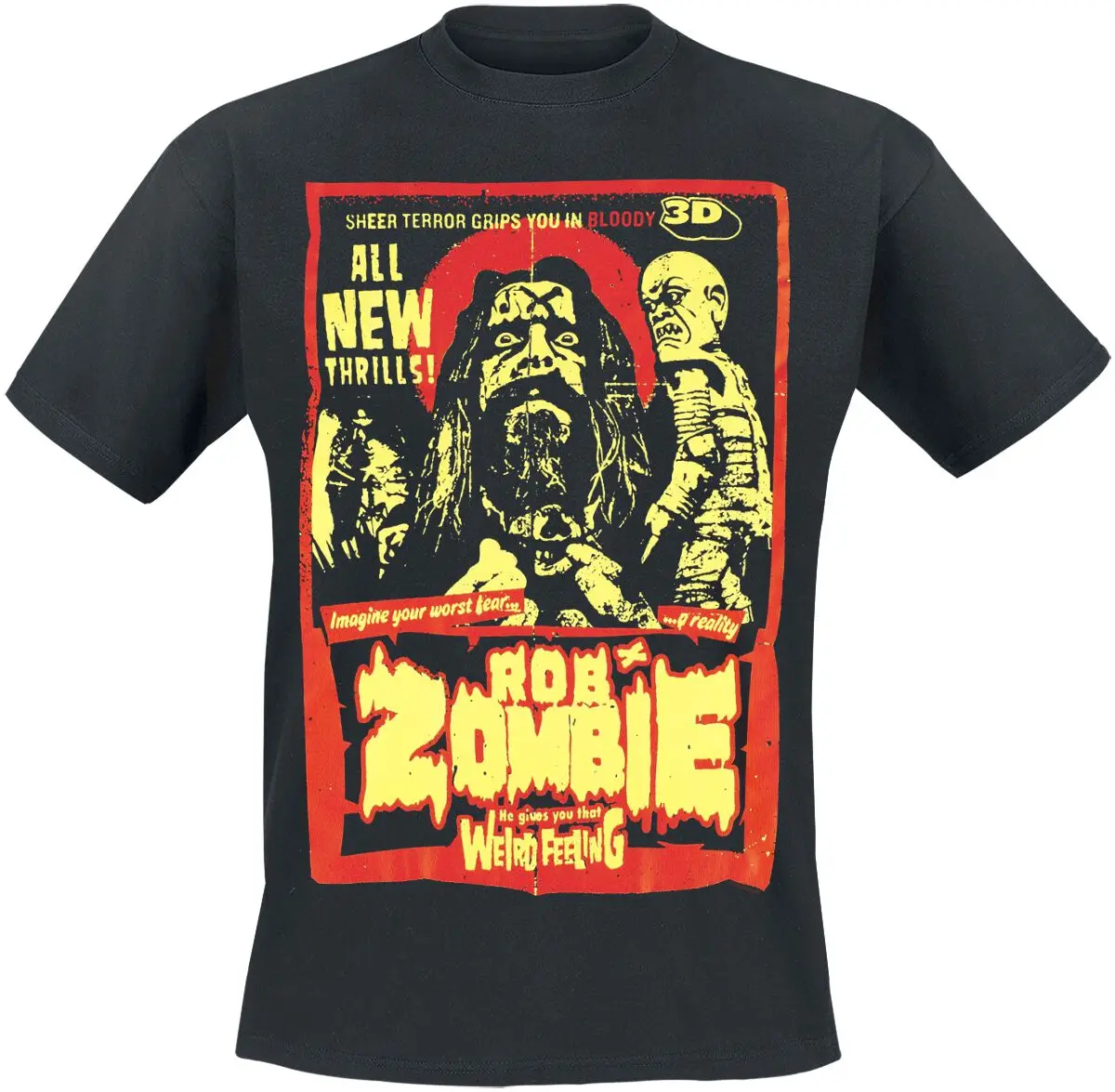 Santa Freak Rob Zombie T-Shirt Men Women Metal Rock Band Graphic Tee 100% Cotton Summer Streetwear Top