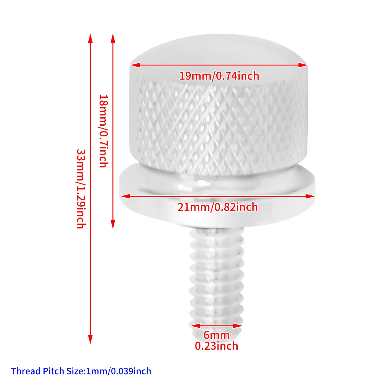 Motorcycle Seat Bolt Tab Screw Mount Knob Cover Black/Chrome For Harley Touring Dyna Sportster XL Wide Glide Softail Road Glide