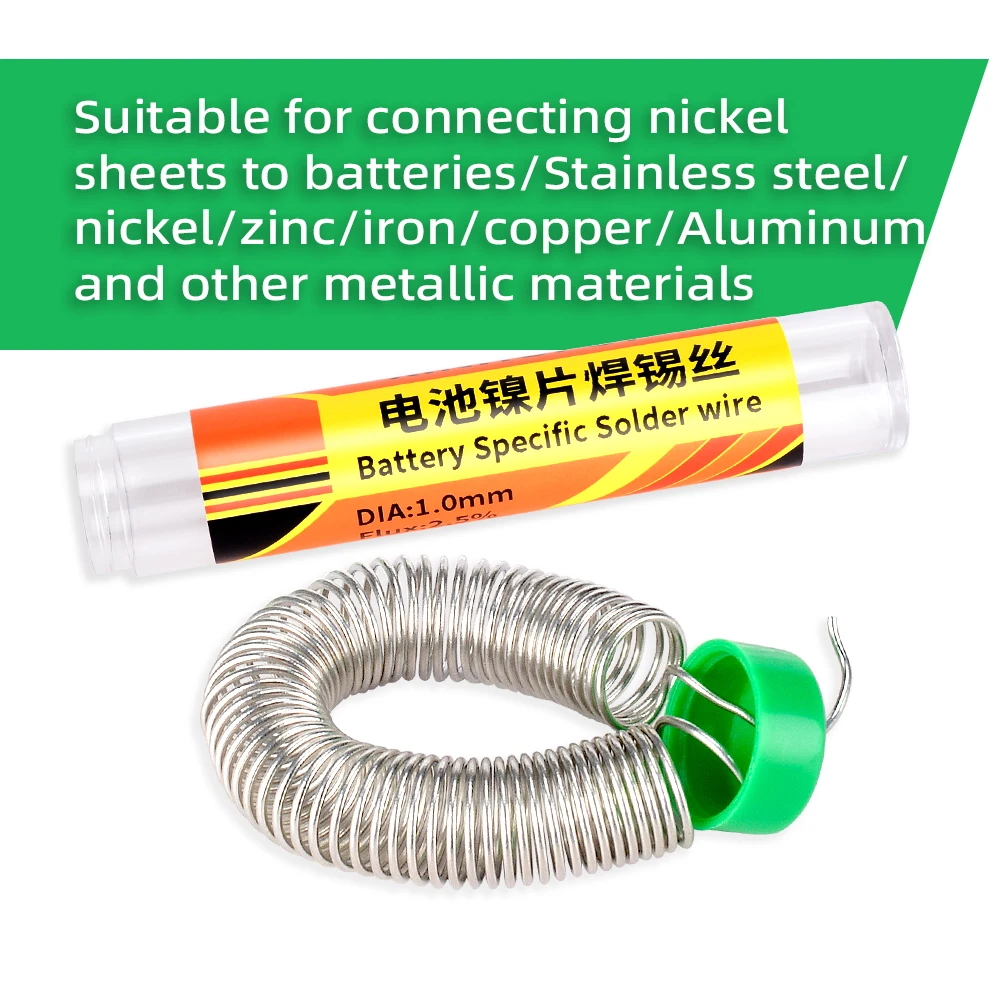 Solder Welding Wire Soldering Tin Wires Stainless Steel Copper Iron Nickel Battery Pole Piece Low Melt