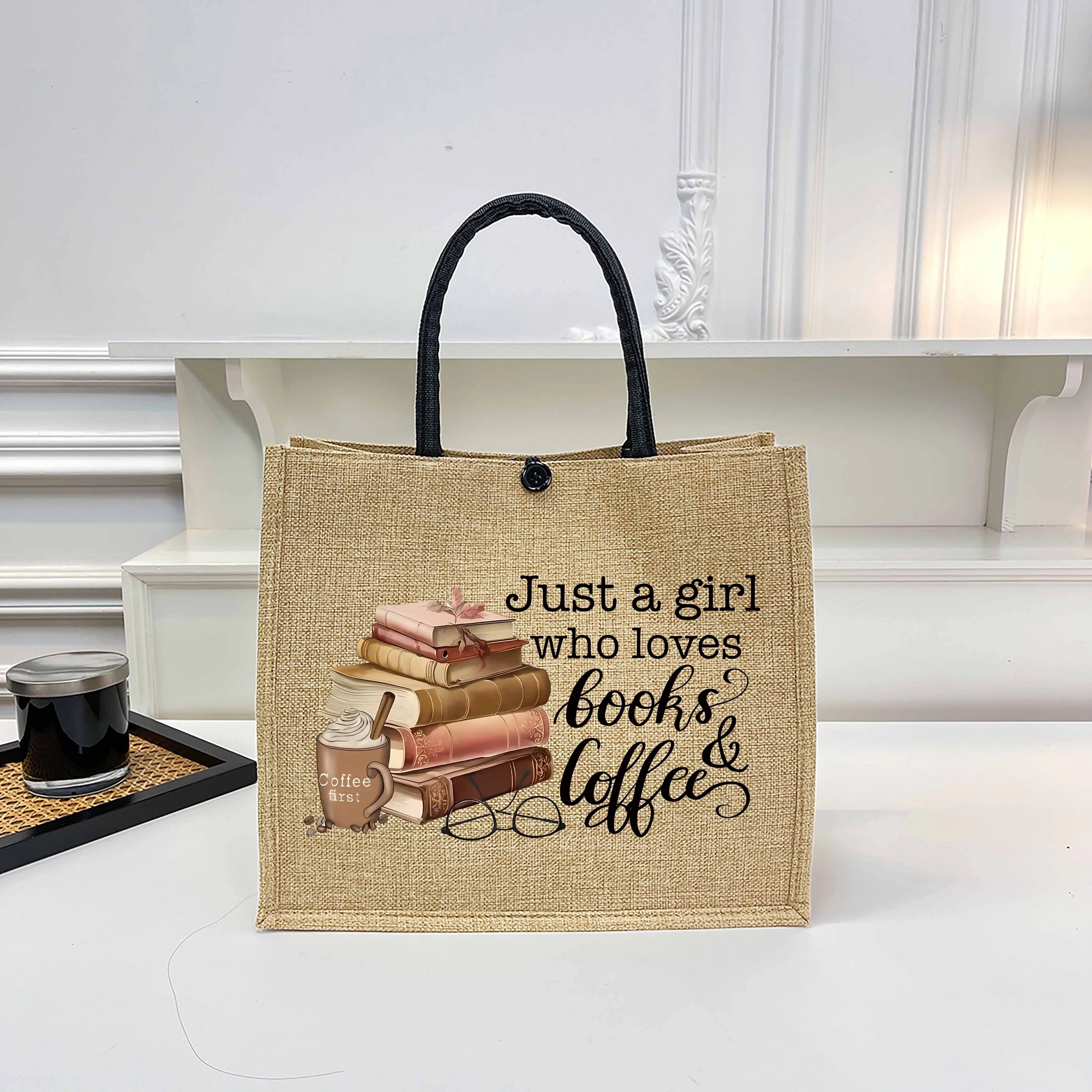 Christian Bible Verse Tote Bag I Will Sing Of The Goodness Of God Bird Print Linen Reusable Shopping Handbag