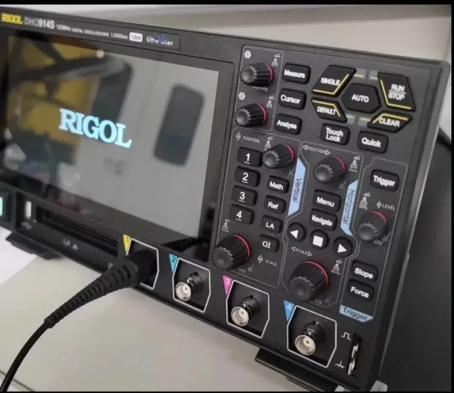 1PC RIGOL Portable Digital DHO914S 12Bit 125MHz 4Ch 1.25GSa/s Oscilloscope with Bode Plot Loop Analysis In Stock #familitrade