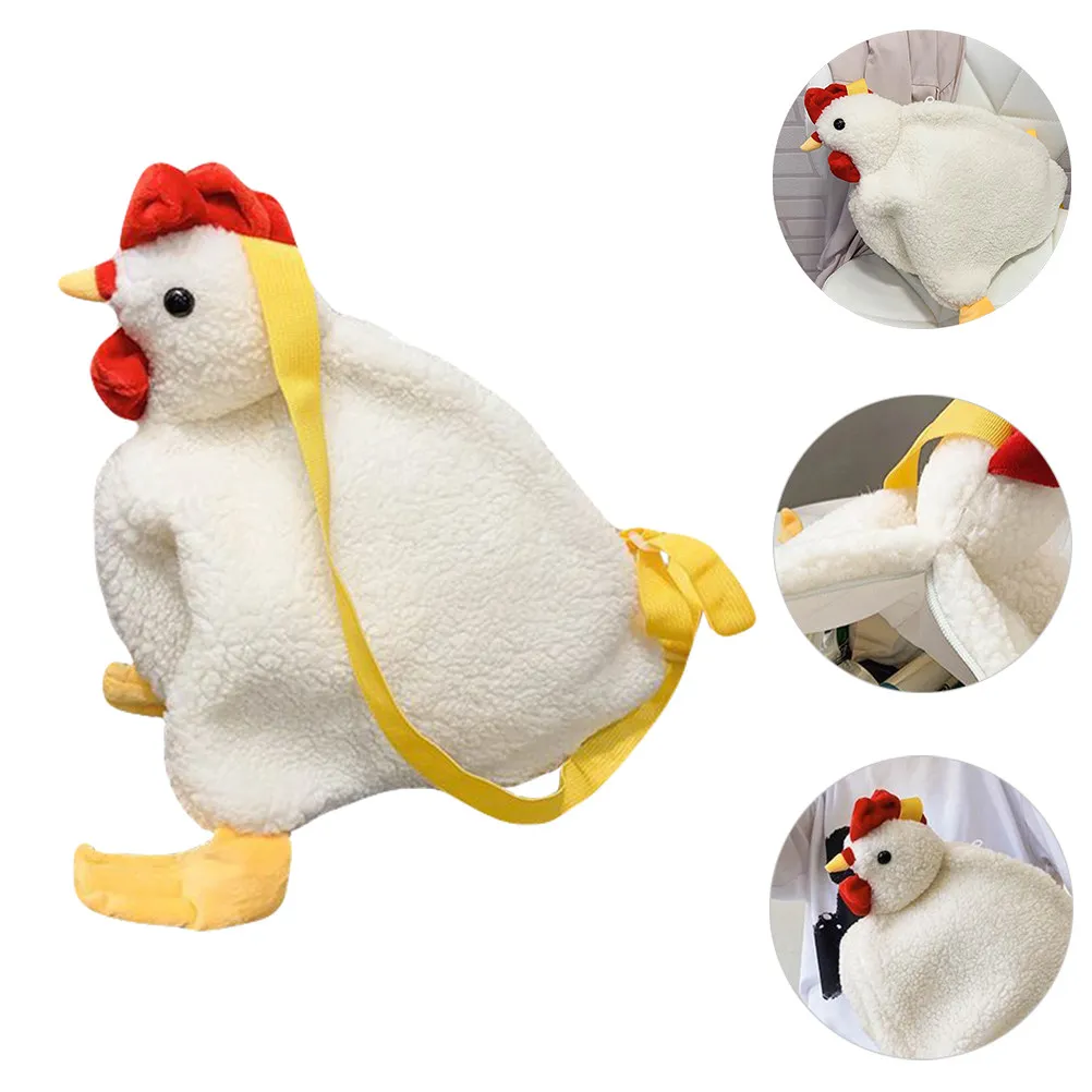 

Women Cross Body Bag Chicken Shape Large Capacity Fashionable Chic Color Zipper Closure Special Occasion Gift Birthday Holiday