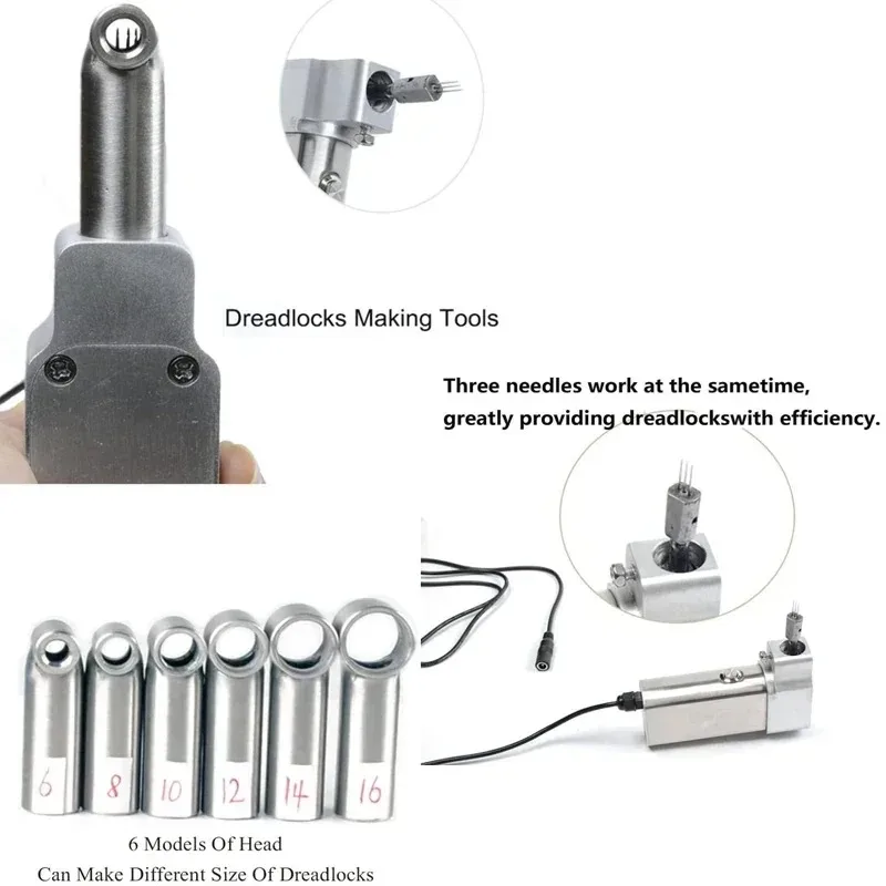 ماكينة قفل الشعر الصغيرة ماكينة المجدل الفورية ماكينة المجدل المحمولة المصنوعة من الفولاذ المقاوم للصدأ #4