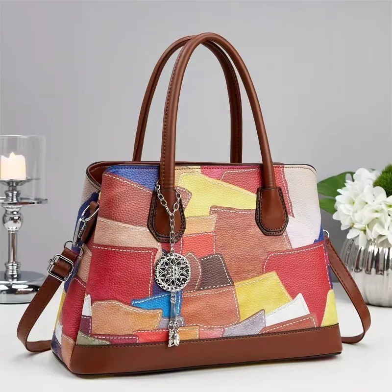 

Women's Shoulder Bag Large Capacity Pu Leather Shopper Handbag Retro Satchels Crossbody Bags for Office Ladies Commute Bags