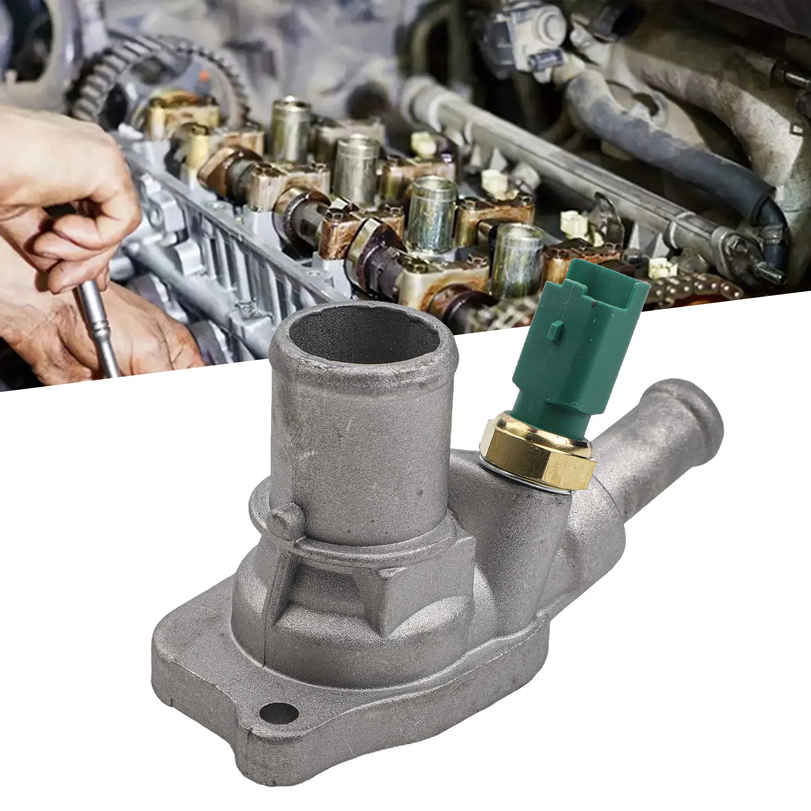 Adequate Fitment Engine Coolant Thermostat Housing Suitable for a Range of For Fiat Models Including Panda OEM No 55194029