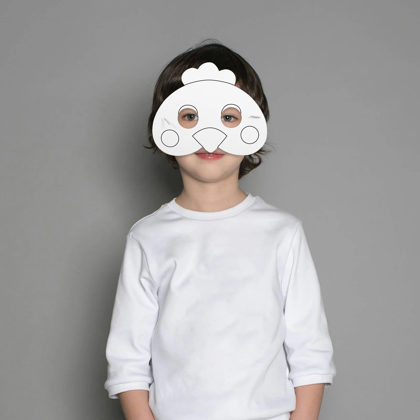 

12Pcs Children's DIY Blank Animal Paper Masks Paintable Graffiti Masks for Easter Birthday Party Cosplay Fun Paintable Mask