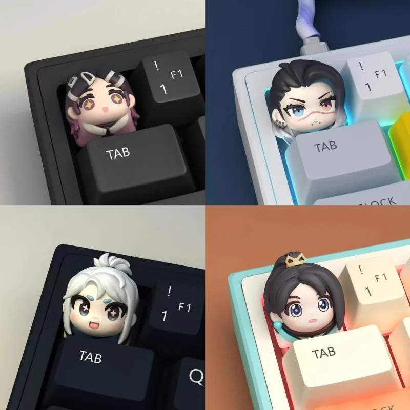 

Q Version of Fearless Contract Game Keycap Resin Mechanical Keyboard Personalized Three-dimensional Keycap Hatsune Miyako