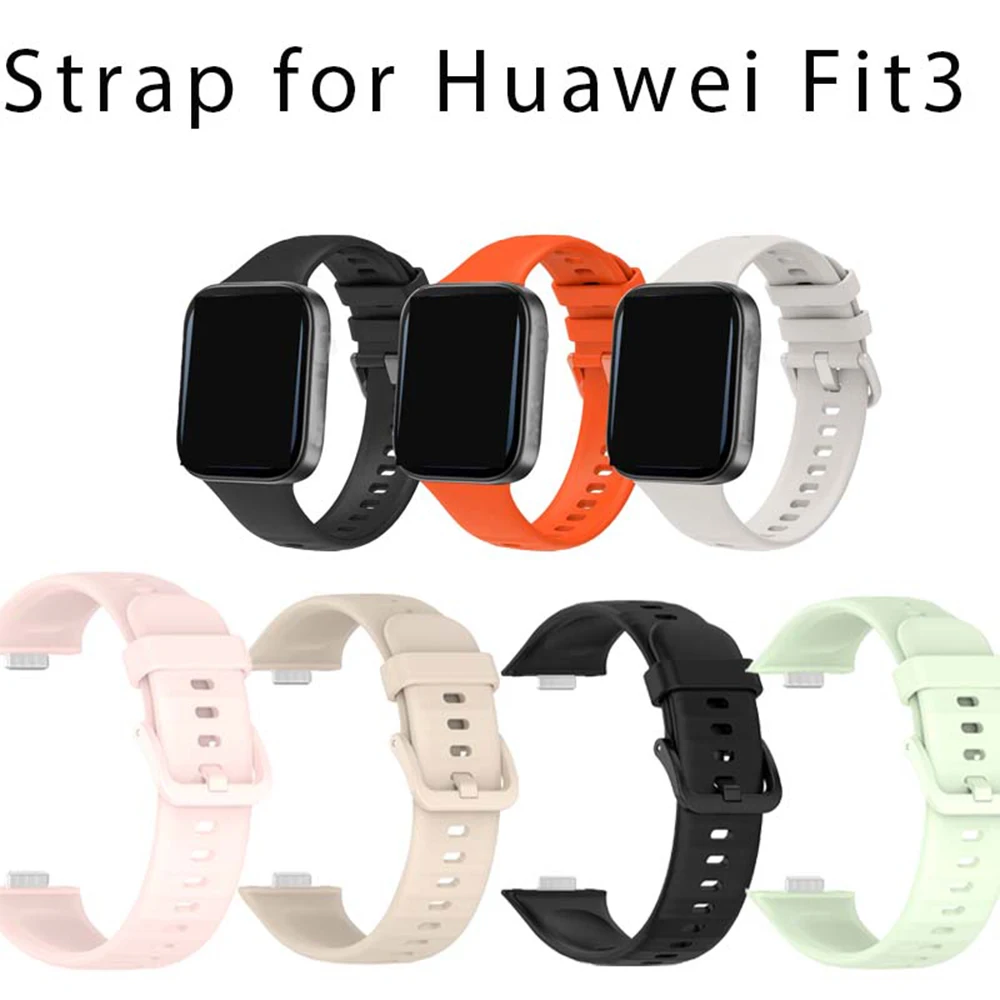 

Silicone Strap For Huawei Watch FIT 3 Smart Watch Watchband Sport Breathable Bracelet for Huawei Watch fit3 Belt Wristband