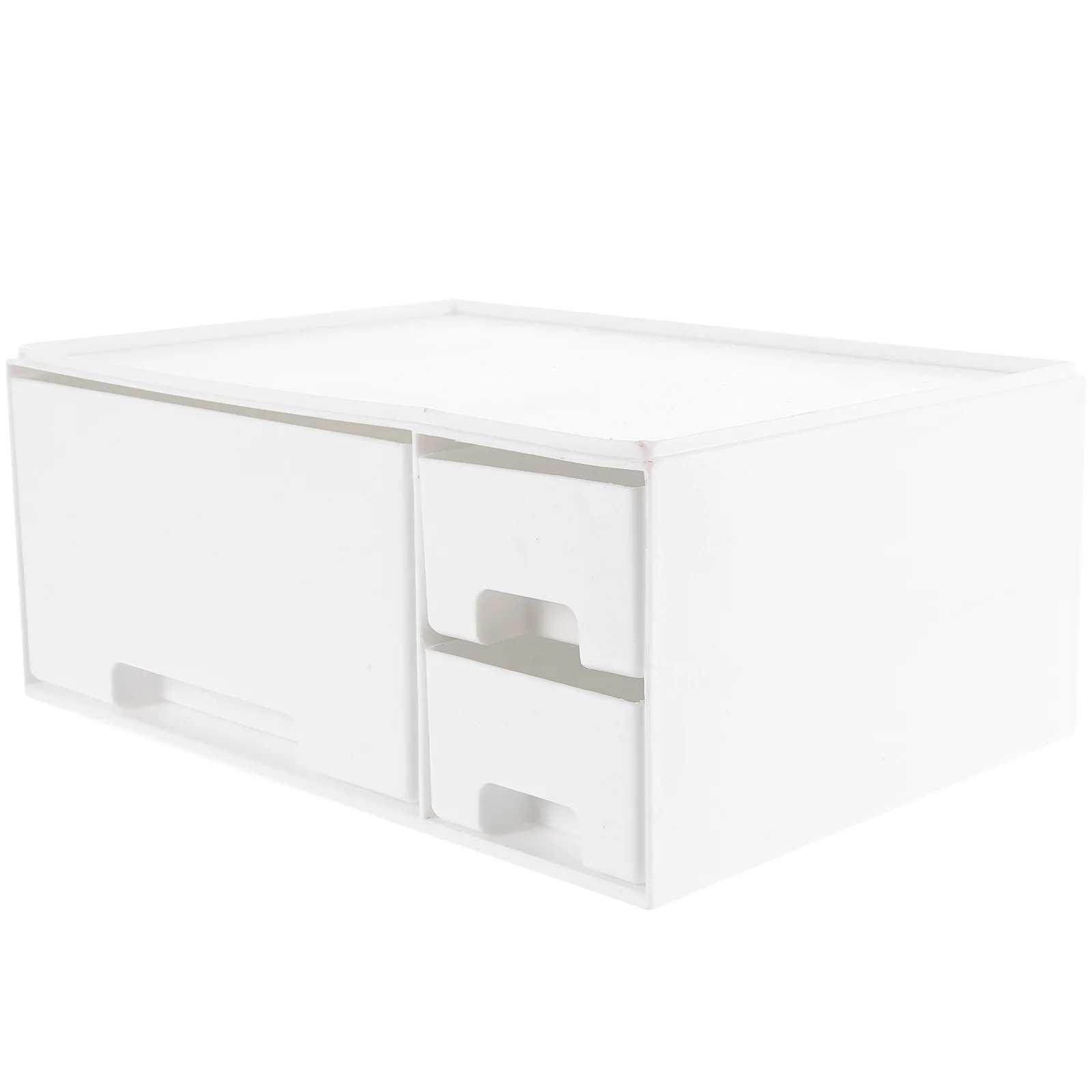 

Computer Monitor Riser White Plastic Abs Drawer Laptop Storage Box Elevated Desk Organizer Tablet Stand Storage Rack