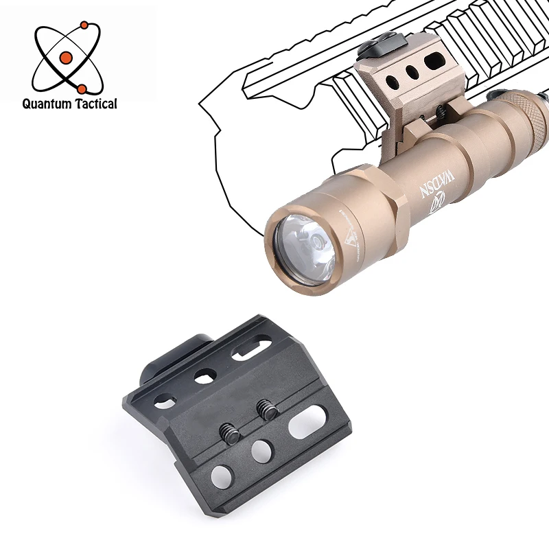 Tactical Flashlight Adapter Mount SF M600 M300 Scout light DBAL-A2 Airsoft Weapon Light UN Base Accessories for Picatinny Rail