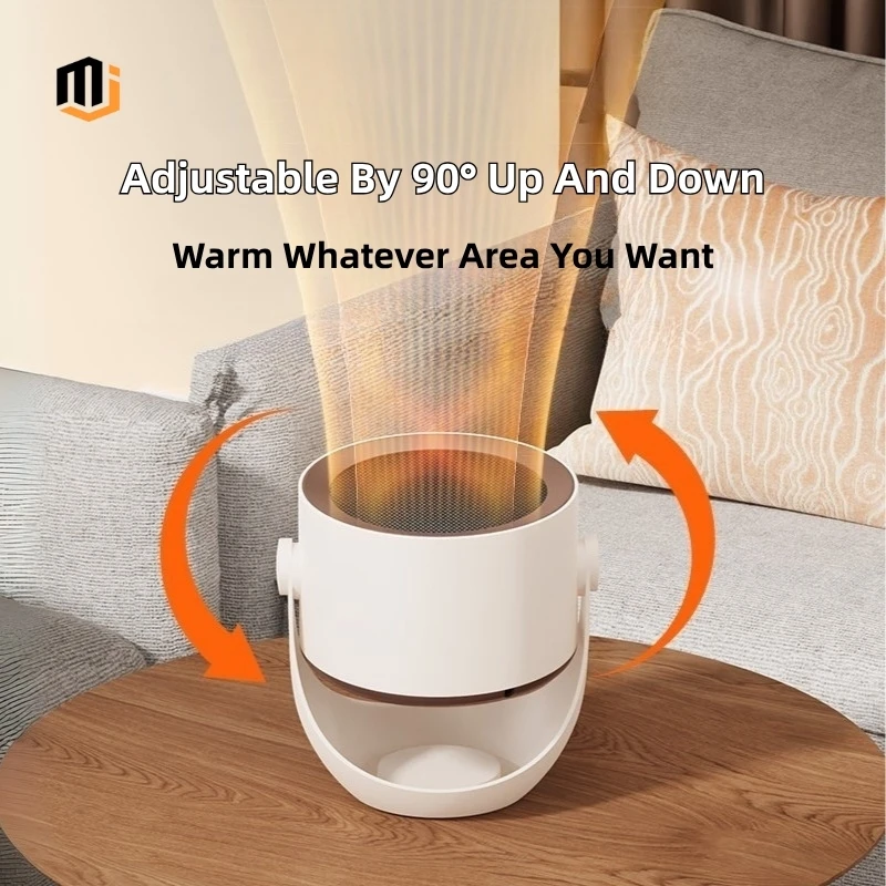 مروحة سخان سطح المكتب المحمولة MJ 500W - أجهزة منزلية لتدفئة الشتاء منخفضة الاستهلاك لتدفئة غرفة المكتب المنزلي