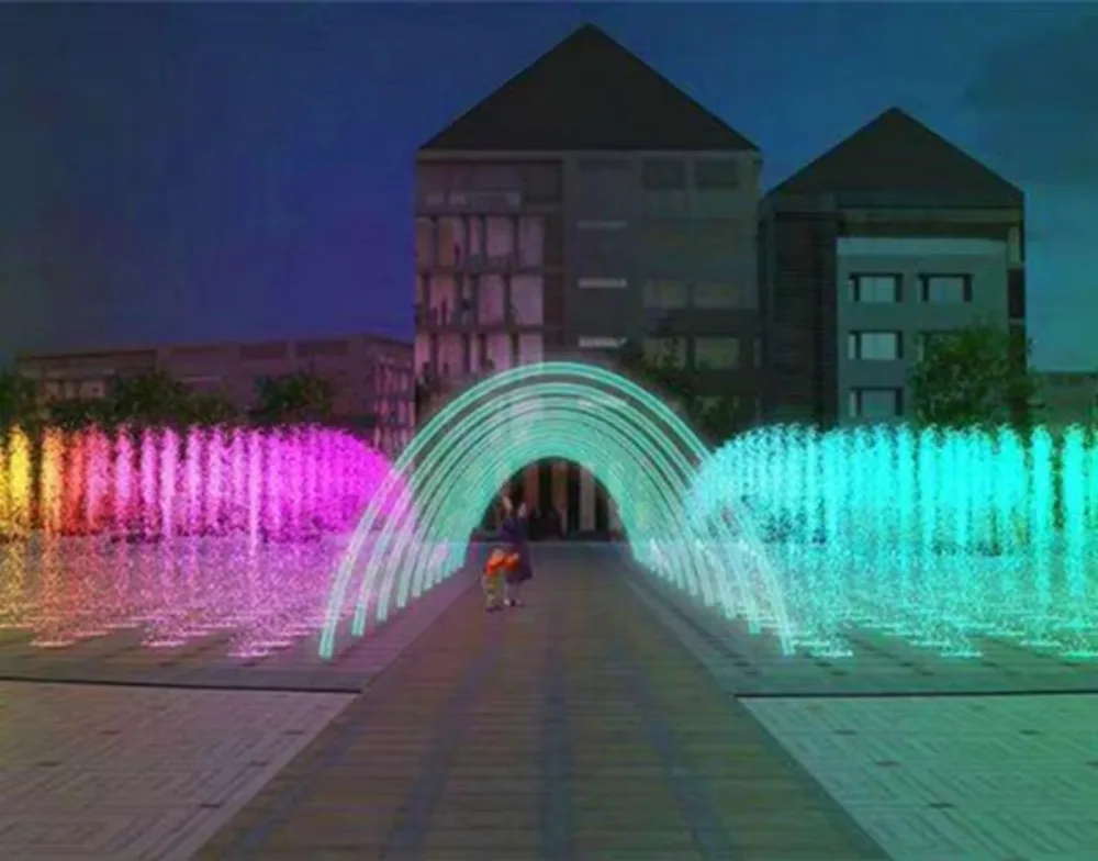 Decorative Jumping Laminar Jet Sparkling High Quality Water Fountain Outdoor