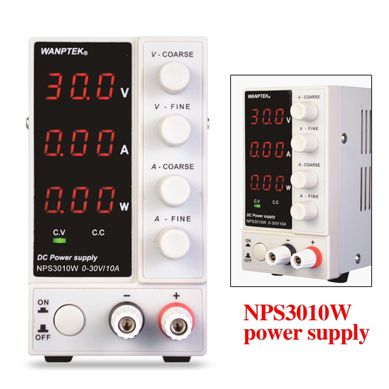 NPS3010W 300W 0-10A 0-30V Lab DC Power Supply Digital Variable Regulated Benchtop Power Source Adjustable