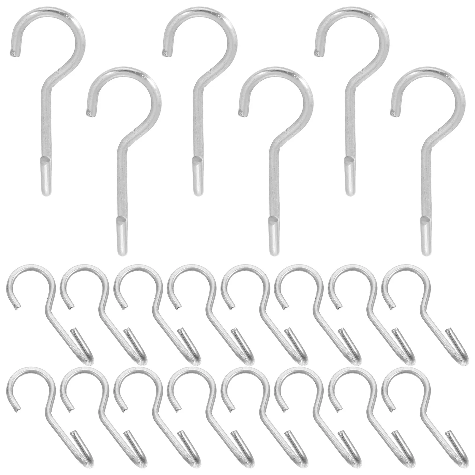 50Pcs Car Seat Cover Hooks Metal 35Mm Offset S Hooks Car Seat Cushion Fixing Accessories Enhanced Stability Auto Interior