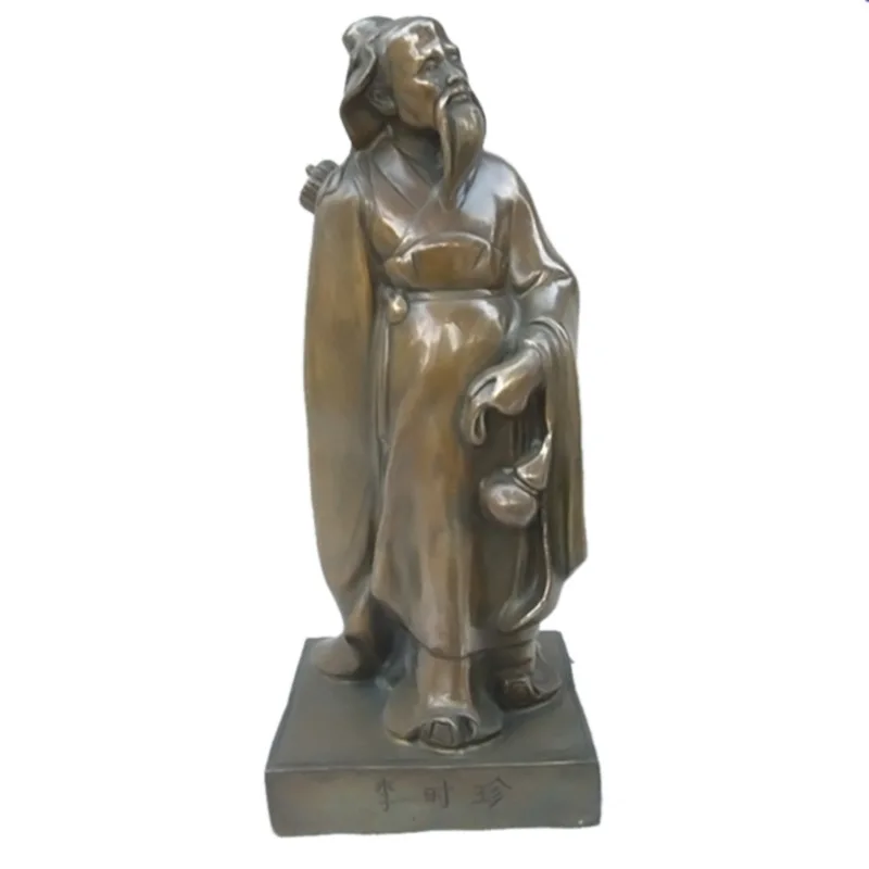 Pure copper Li bronzeware, Li Shizhen statues of various sizes, exquisite bronze items