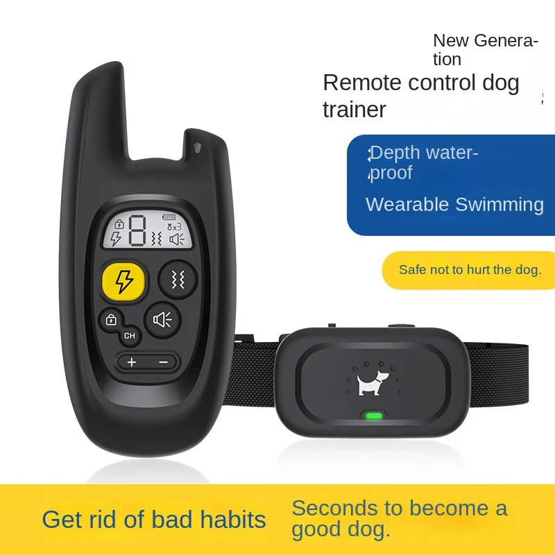 Remote control dog training device dog anti-barking electric shock collar large and small dog anti-barking device