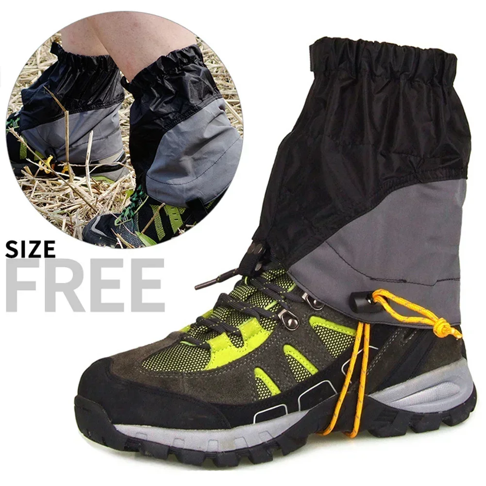 1 Pair Gaiters Outdoor Hiking Leg Gaiters Nylon Waterproof Snowproof Ankle Legging Cover For Camping Hiking Gaiters Accessories