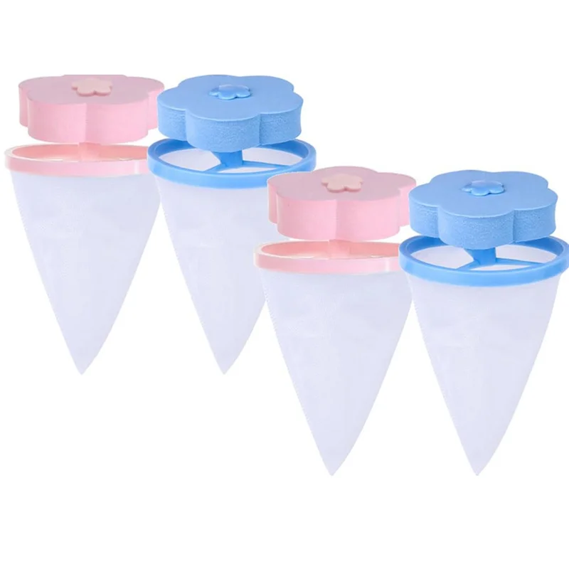 

40PCS Floating Hair Filtering Mesh Removal, Laundry Pet Hair Catcher Lint Catcher For Washing Machine For Laundry-A21R