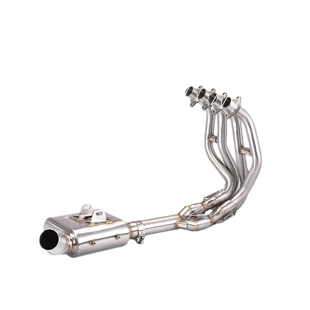 For Kawasaki Ninja ZX4R ZX4RR Full Exhaust Tips Motorcycle Muffler Slip-on Exhaust Systems Exhausts Pipes