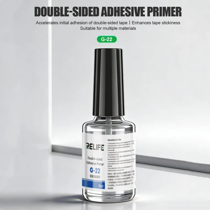 RELIFE G-22 Phone Middle Frame Bonding Glue Suitable for Multiple Materials Built-in Small Brush Double-sided Adhesive Primer
