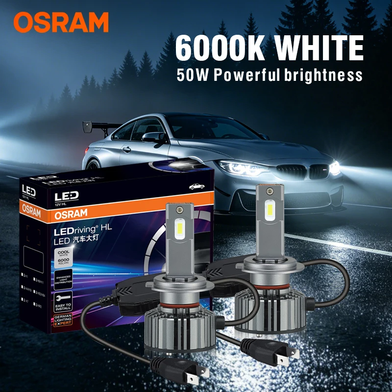 Osram CANbus LED H7 H4 H8 H11 9005 HB3 9006 HB4 9012 HIR2 LED Fog Light 100W Powerful Car Headlight Bulbs 6000K Turbo Error Free