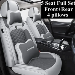Front+Rear 5 Seat Full Set Car Seat Covers for Kia Sportage Carnival Ceed Cerato K2 K3 K4 K5 Optima Picanto Rio Rio 3 Shuma Soul