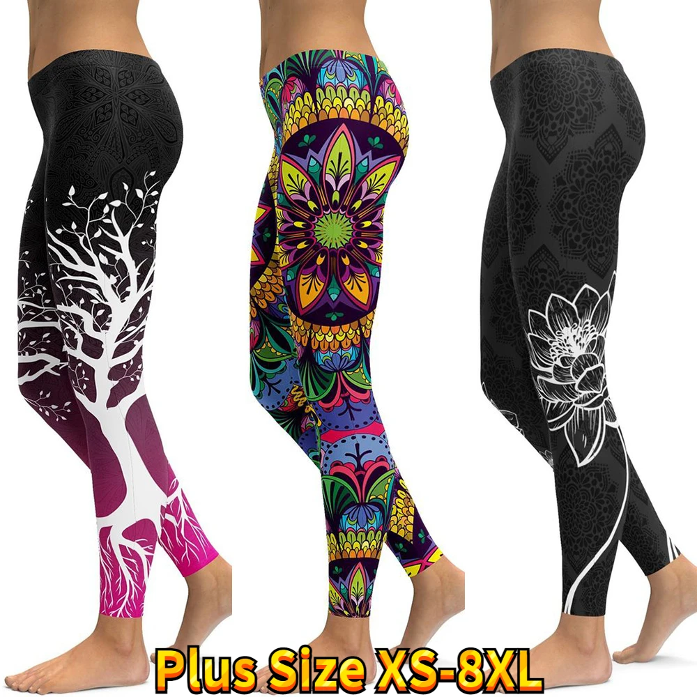 2022 New Arrival Yoga Pants Women Yoga Leggings High Waist Yoga Pants Breathable Gym Fitness Push Up Girl Yoga  Leggings XS-8XL