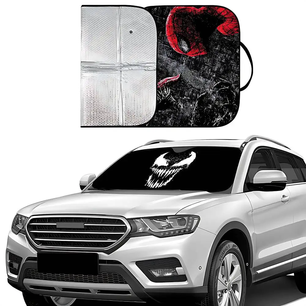 Classic Movie-E-venomS Cool Stylish And Trendy Windshield Sunshade, Car Windshield Cover Car Sunshade Curtain Car Sun Protection view 6