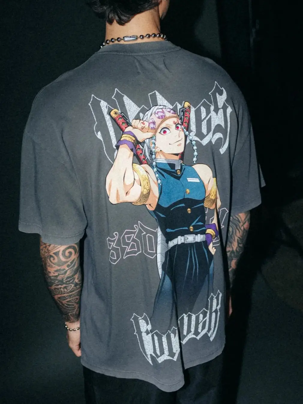 

DARCSPORT Anime Printed Men T-shirt City Fitness Training Sportswear Loose Casual Crewneck Men's T-shirts Couples Cotton Tee