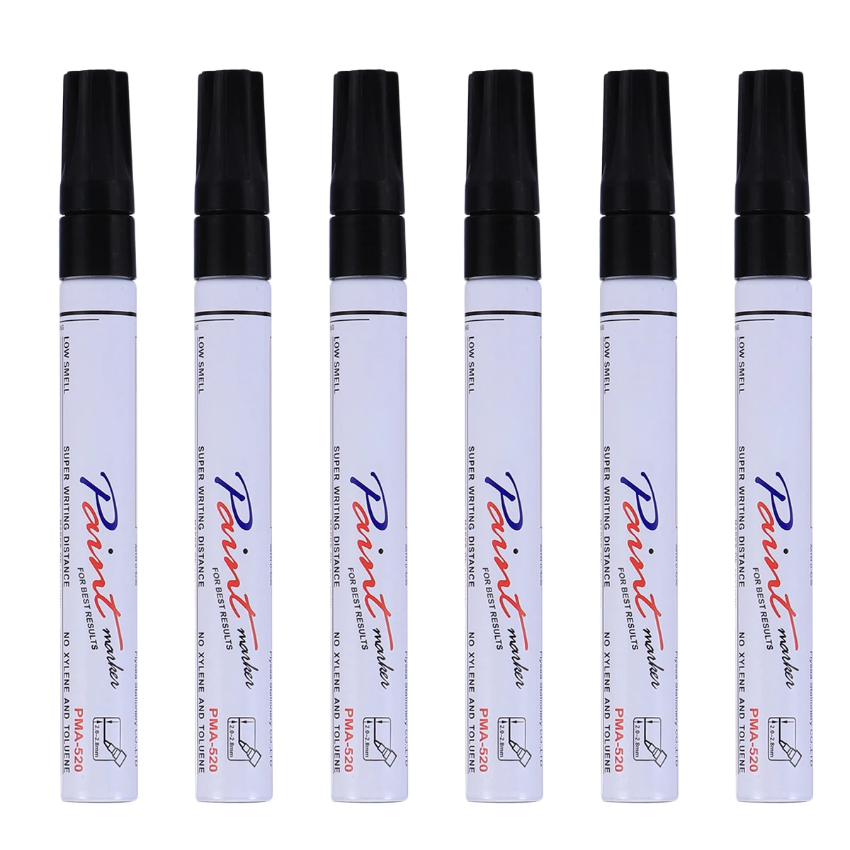 

6pcs Car Repair Pen Fill Paint Marker for Scratches Car Scratch Repair Pen Durable Touch Up Coat Glass Wood Stone Plastic