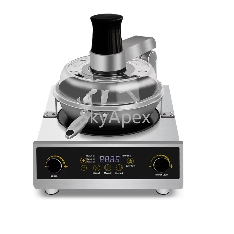 Commercial Home Electric Automatic Stir Fry Wok Cooking Kitchen Machine Restaurant Cooker Robot  Fast Heating Smart Control Mini