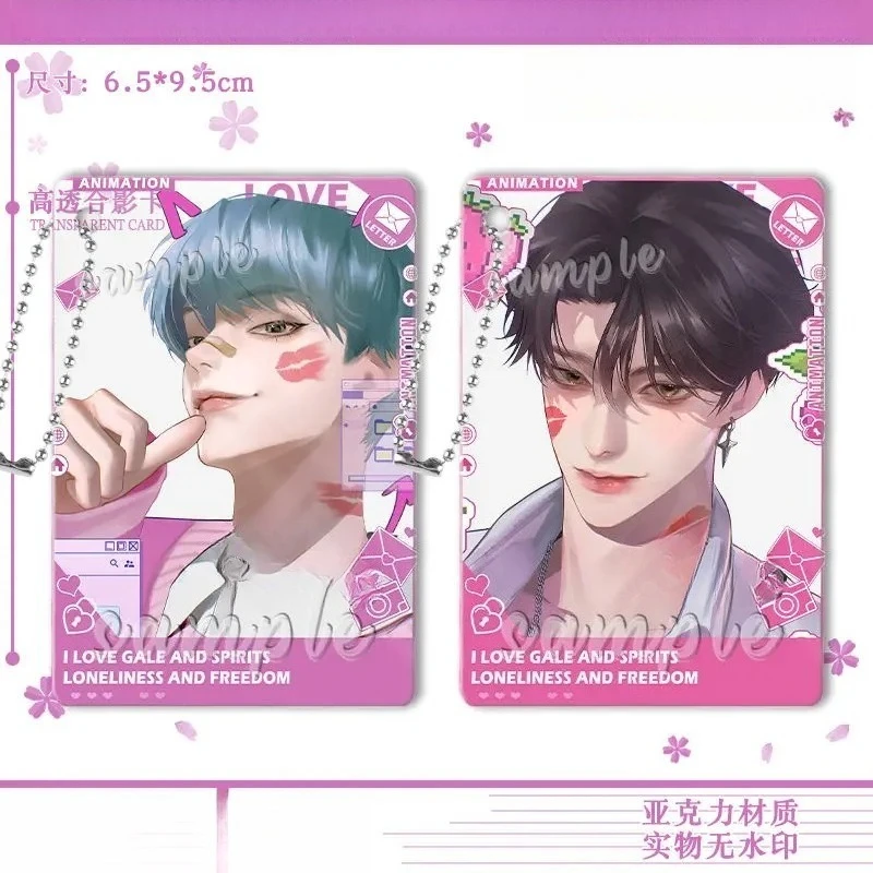 KPop شيطان الصيادين جينو آبي ساجا سر ساجا الكرتون لطيف أنيمي الطرفية سلسلة مفاتيح مصنوعة من الأكريليك الإبداعية على ظهره هدية الزخرفية