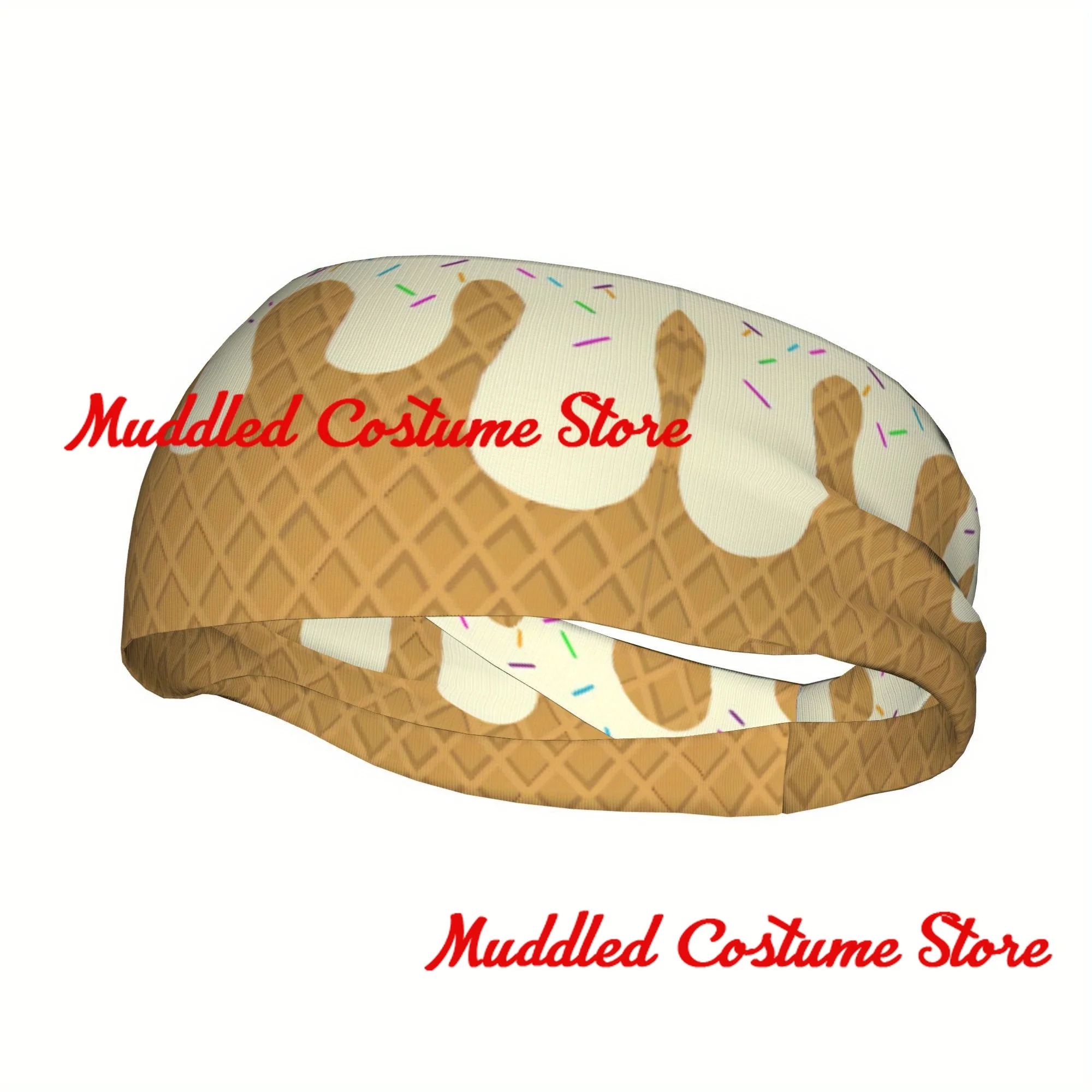 

Ice Dessert Sports Headband Headband Sports Yoga Fitness Stretch Sweatband Hair Band Elasticity Headband