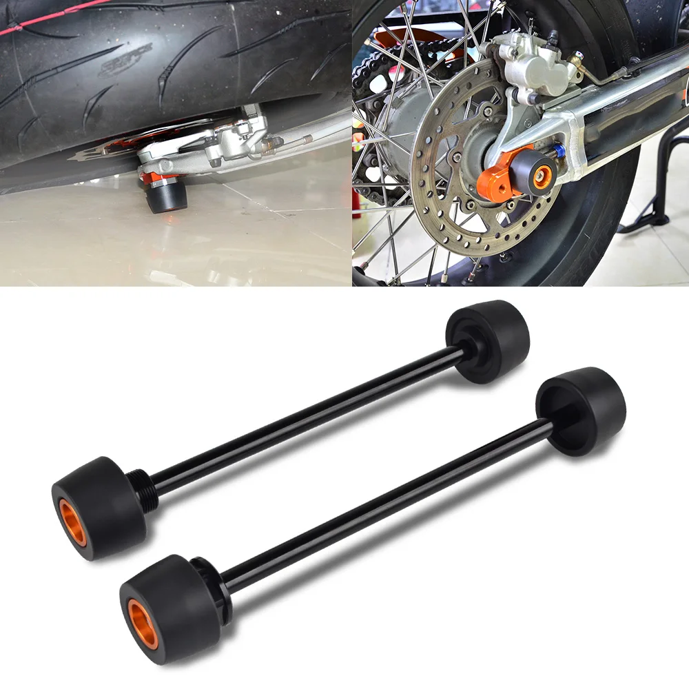 For KTM SMCR 690 SMC R 2019-2023 690 Duke 2008-2019 Front Rear Axle Slider Fall Protection For Husqvarna 701 Supermoto Vitpilen