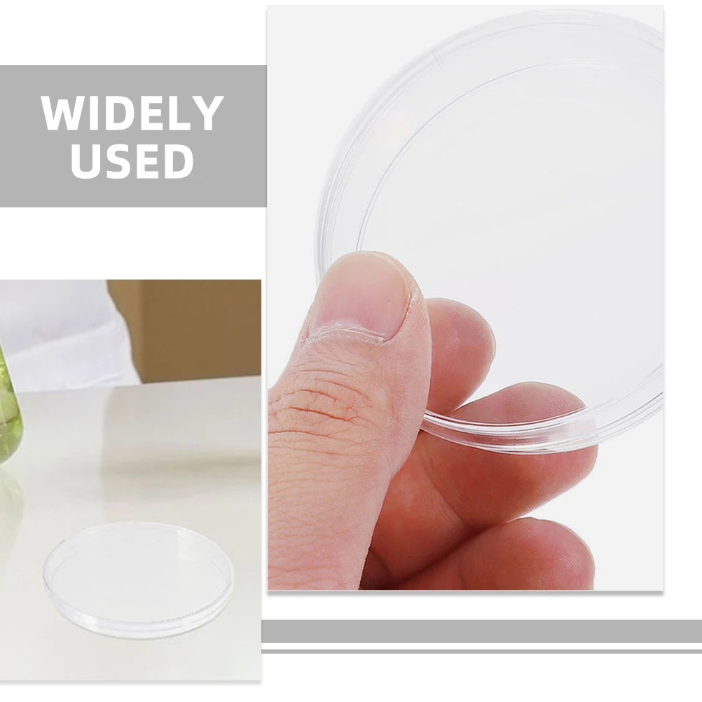 

20 Pcs Petri Dish Cell Culture Dishes with Lids Lab Empty Laboratory Plates Grid