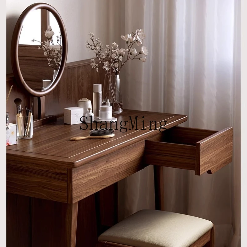 

SM solid wood dresser antique bedroom simple modern desk integrated dressing table