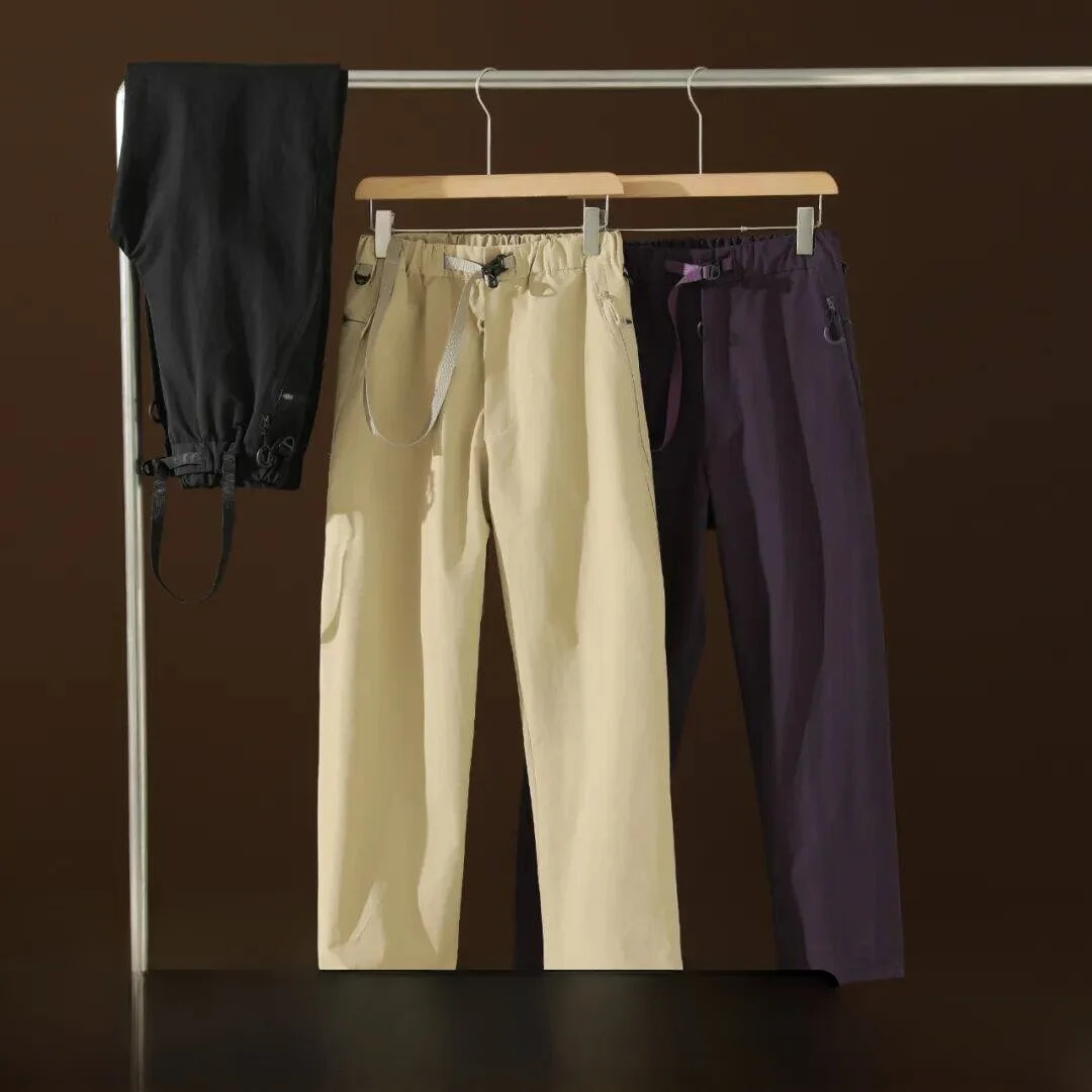 

Высококачественные повседневные брюки с застежкой-молнией, функциональные водонепроницаемые брюки для активного отдыха, мужские прямые брюки для отдыха и походов.