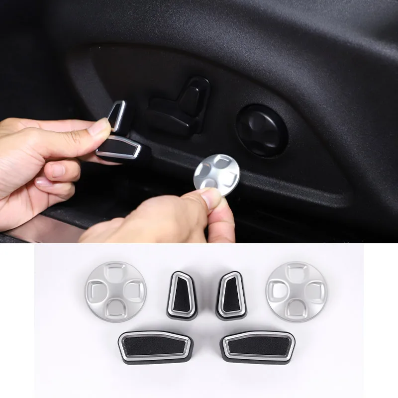 For Alfa Romeo Giulia Stelvio 2017-2020  ABS Chrome Seat Adjustment Button Cover Trim Auto Accessories For Tonale 2022+