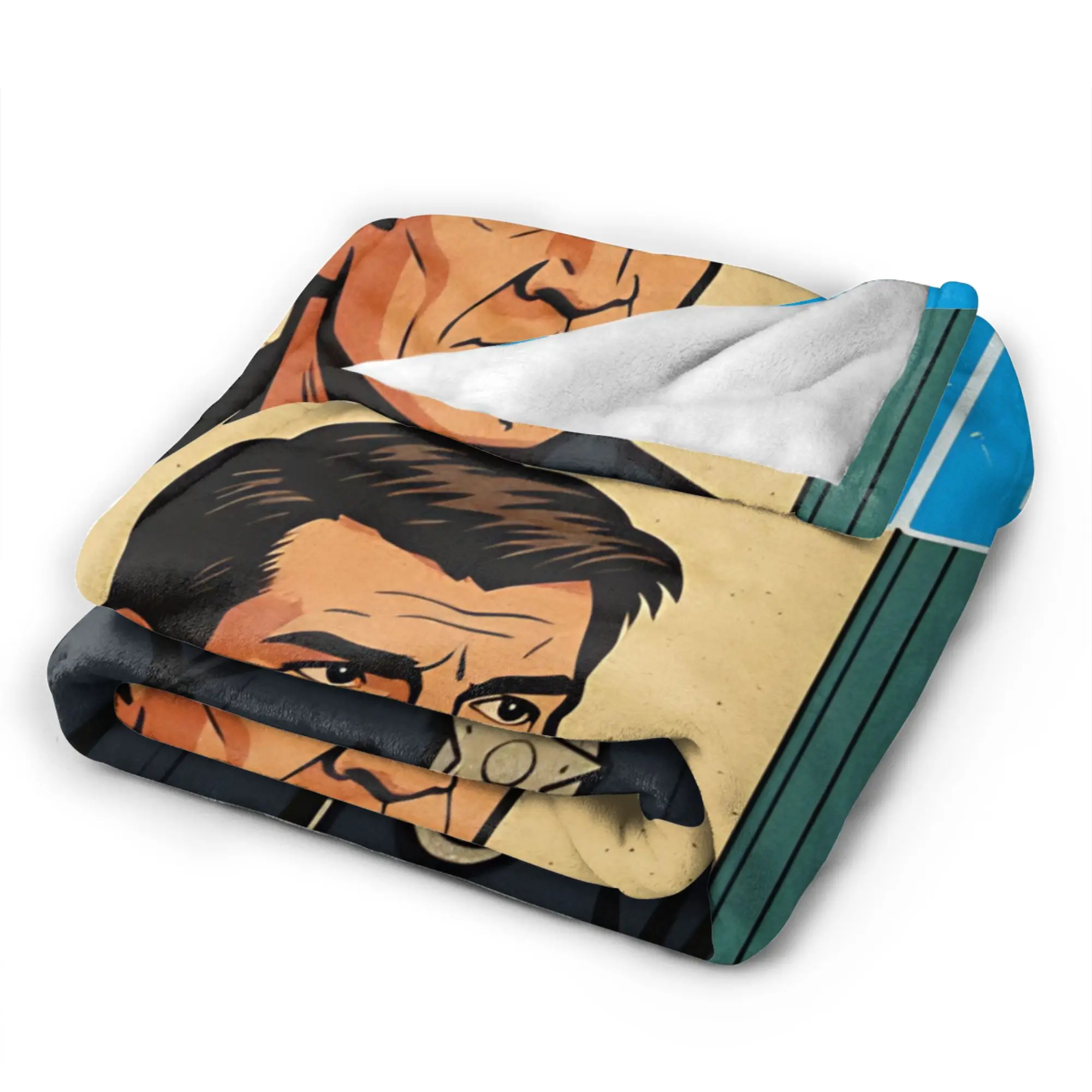 بطانية محبوكة من سلسلة The Rookie من الفلانيل لبطانيات رمي فائقة النعومة لسجادة سرير السفر في الهواء الطلق #5