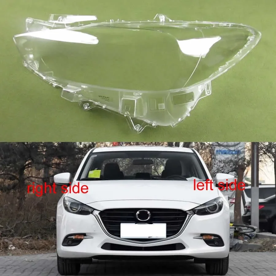 Xenon Transparent Lampshade Headlamp Cover Lamp Shade Front Headlight Shell Lens Plexiglass For Mazda 3 Axela 2017 2018 2019