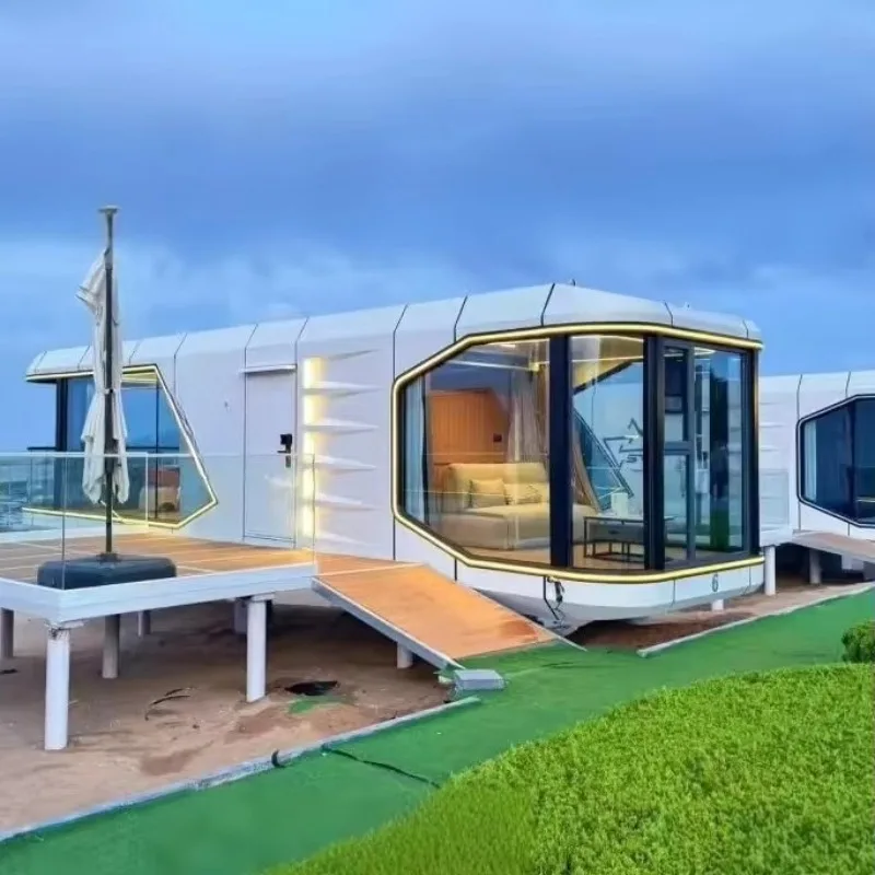 Customized Advanced Luxury Style Space Capsule Cabin With Standard Bathroom And Premium Hotel Suite Quality For High-End Resorts