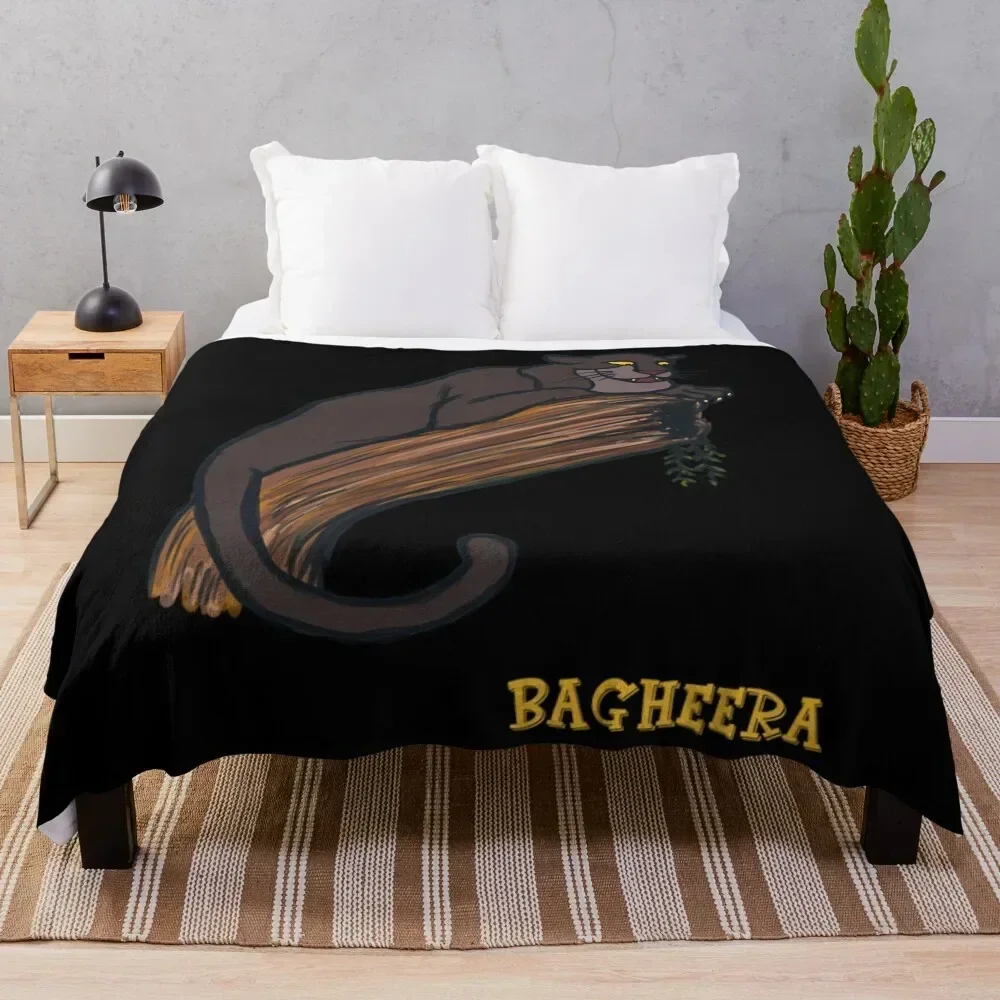 

Bagheera the panther Throw Blanket Bed sofa bed Loose Flannel Blankets