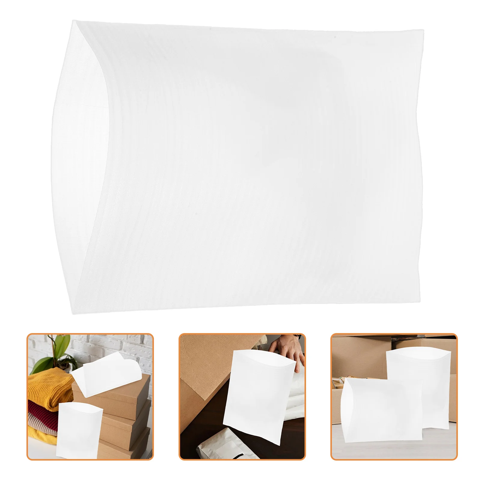 100pcs Thickened Foam Pouches White Shockproof Packaging Bags For Moving Cushioning Supplies For Glasses Dishes And Fragile Item