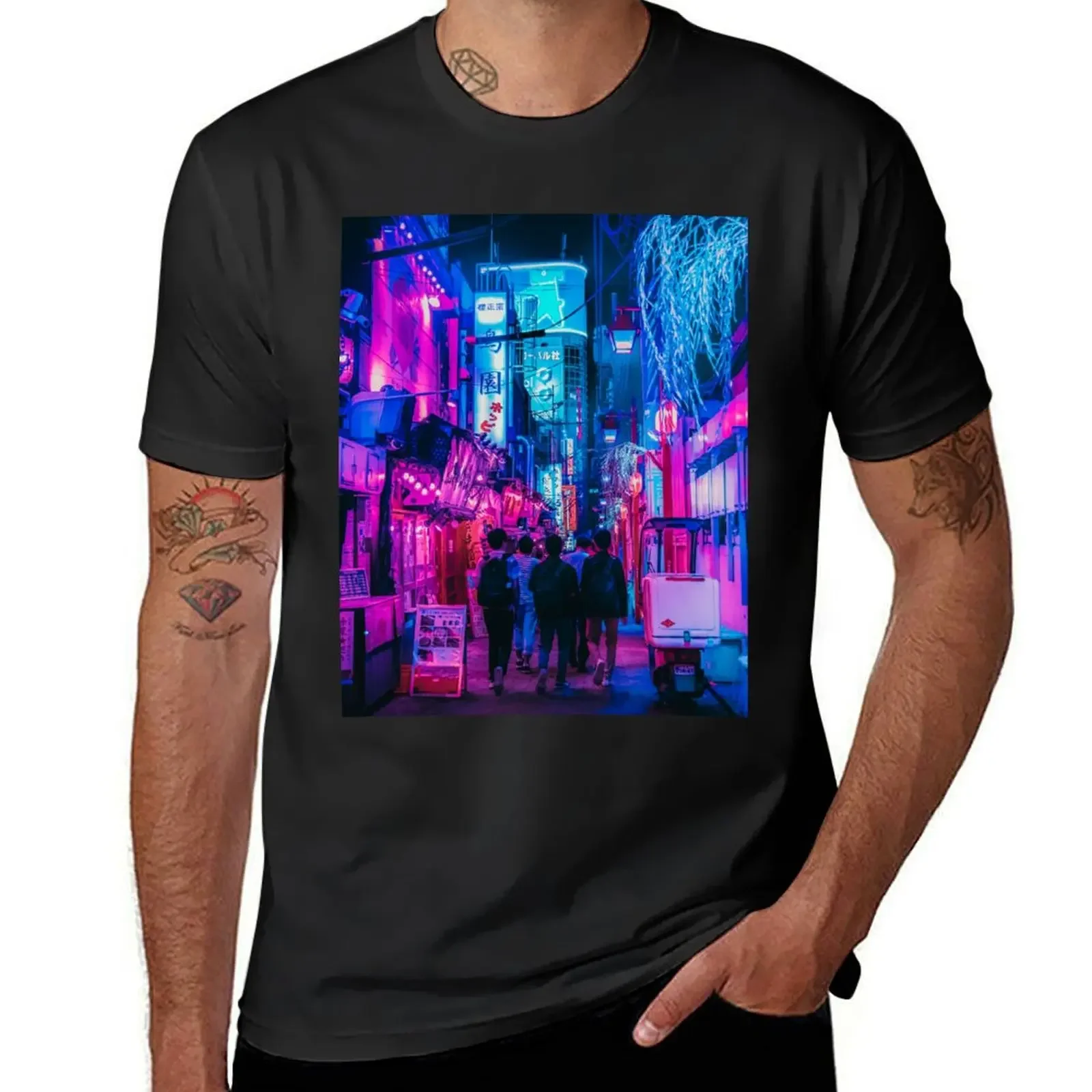 Candy Floss Tokyo Neons T-Shirt cotton graphic tees custom shirt oversized t shirts for men