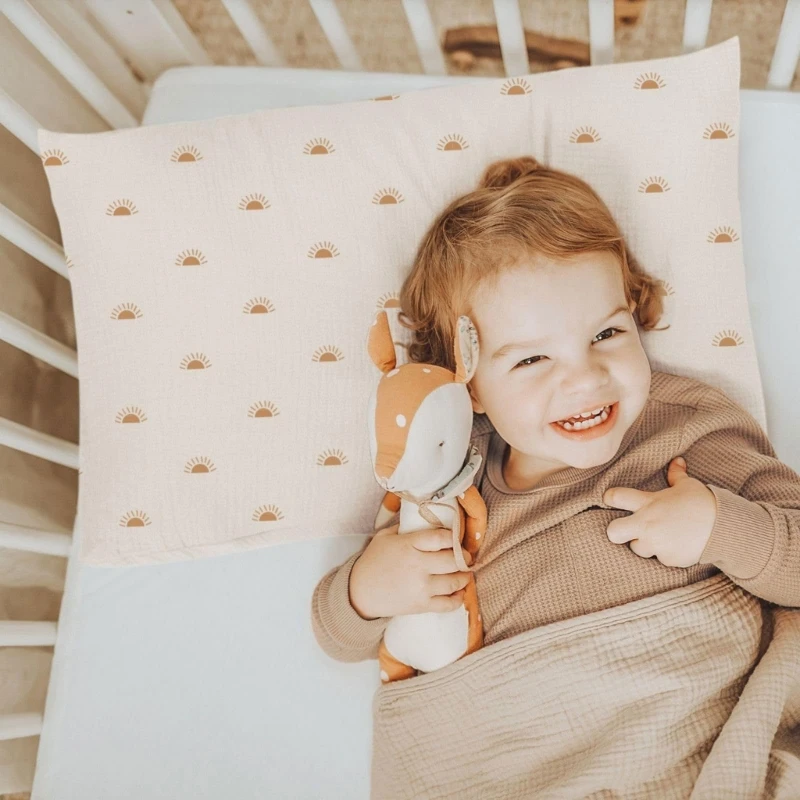 Sarung Bantal Bayi Sarung Bantal Selip Sarung Bantal Katun Persegi Panjang untuk Bayi Baru Lahir